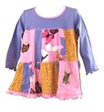 Boutique Patchwork Pixy Friends Baby/Toddler Swing Top (long sleeved)