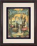 Framed 8.5 x 11 Super Bowl XXXIII Program Print | Details: 1999, Broncos vs Falcons