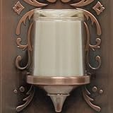 GE 11258 Nightlight LED Candle Plastic Faux Bronze Finish Auto On/Off