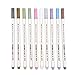 Metallic Marker Pens Brush Pens Set for DIY or Card Making, Pack of 10, Assorted Colors