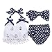 Infant Baby Girls Clothes Anchor Tops+Polka Dot Briefs Outfits Set Sunsuit 0-24M