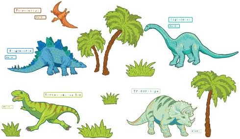 Wall Pops  WPK0630 Dinosaur Expedition Wall Decals