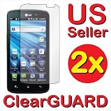 2x LG Nitro HD P930 Premium Invisible Clear LCD Screen Protector Kits (2 pieces)