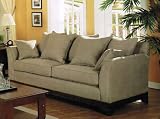 Sofa Couch Louis Phillipe Style Grey Microfiber