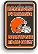 Cleveland Browns Plastic Parking Signs Set Of 2 - Parking Sign Browns