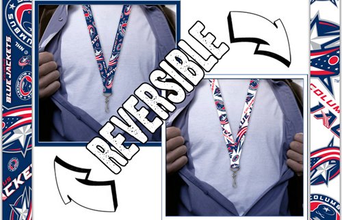 NHL Reversible Lanyard - Columbus Blue Jackets