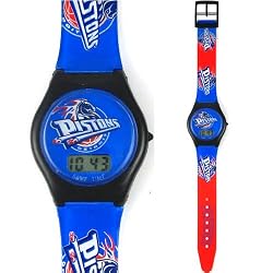 Detroit Pistons Fan Series Kids Digital Watch - NBA Basketball Fan Shop Sports Team Merchandise