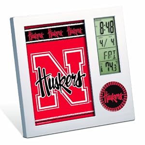 NCAA Nebraska Cornhuskers Digital Desk Clock