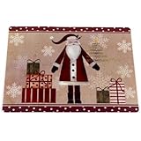 Carnation Home Fashions "Saint Nick" Holiday Placemat, Set of 4
