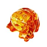 Baltic Honey Amber and Sterling Silver Frog Designer Accessory