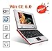 Red 7" Mini Netbook Laptop Notebook WIFI WindowsCE 2GB HD