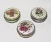 3-Pack of Metal Pill Boxes, Tasteful Floral Design