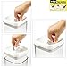 Set of 4 - Airtight Plastic Storage Canister Set, Food Saver Container w/ Vacuum Seal Locking Lid