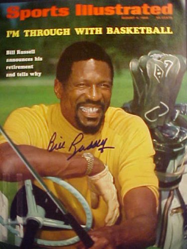 Bill Russell Boston Celtics Autographed August 4, 1969 Professionally Matted Sports Illustrated Magazine Cover With A Personally Obtained Autograph Directly From The Player