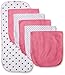 Gerber Unisex-Baby 6-Pack Terry Burp Cloth, Blue Flowers 20
