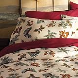 Gaiam Organic Cotton Flannel Duvet Cover (Twin, Full/Queen, King) Vintage P ....