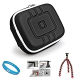 EVA Black Compact Protective Camera Carrying Case with Removable Clip-On Ca ....