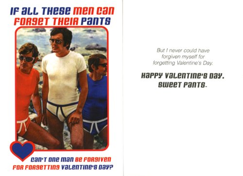 [For Her] If All These Men...Valentine's Day Retro Greeting Card