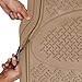 OxGord Diamond All-Weather Rubber Floor-Mats - Waterproof Protector for Spills, Dog, Pets, Car, SUV, Minivan, Truck - 3-Piece Set, Beige