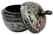 Handmade Apple-Shaped Lacquer Storage / Jewelry Box With Intricately Hand-etched Design (Thailand)