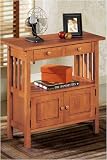 Mission-style Console Table With Cabinet