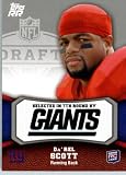 2011 Topps Rising Rookies Football Card # 196 DaRel Scott RC - New York Giants (RC - Rookie Card) NFL Trading Card Protective Screwdown Display Case