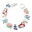 Hair Styling Theme Charm Magnetic Closure Bracelet