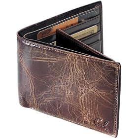 Fossil Men's NCAA Wallet - Berkeley - Roster Traveler (Color: Brown)