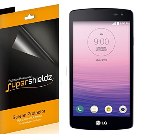[6-Pack] SUPERSHIELDZ- Anti-Bubble High Definition Clear Screen Protector For LG OPTIMUS F60 (MetroPCS) + Lifetime Replacements Warranty - Retail Packaging