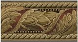 Burgundy Tapestry Acanthus Leaf Wallpaper Border