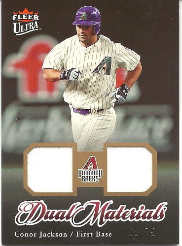 Conor Jackson 2007 Ultra Dual Materials Gold Jersey Card #CJ 62/75 Arizona Diamondbacks
