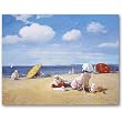 On the Beach, Shinnecock circa 1895 - 5" x 7" Museum Quality Greeting Card