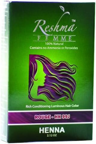 Reshma Femme Rich Conditioning Luminous - Henna Hair Color #99J Rouge 2.1 oz. (Pack of 2)