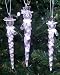 Set of 6 Glass Snowman Icicle 6 Christmas Ornaments #823055