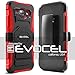 Evocel Galaxy J1 (2015) Case, [New Generation Series] Belt Clip Holster, Kickstand, & Dual Layer for Samsung Galaxy J1 (Model No J100) / J1 (2015 Release), Red (EVO-SAMJ1-XX03)