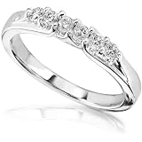 1/5ct TW Round Brilliant Diamond Wedding Band in 14Kt Gold