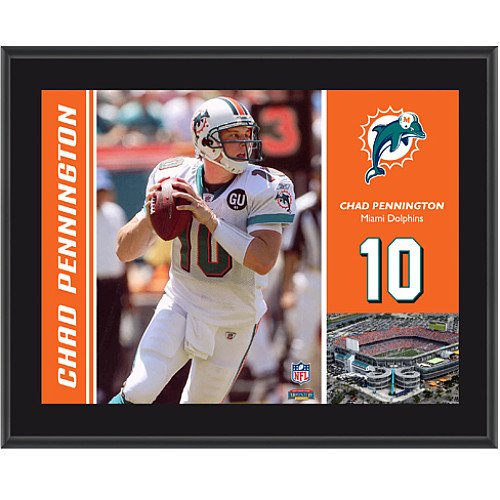 Mounted Memories Miami Dolphins Chad Pennington 10.5 x 13 Sublimated Plaque