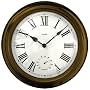Springfield Precision Instruments 14" Lexington Metal Clock with Thermometer