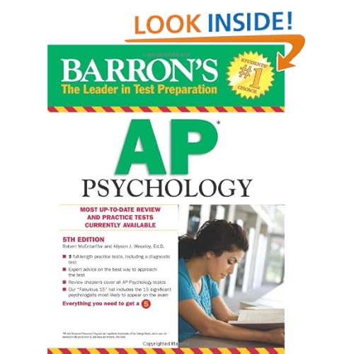 Barron's AP Psychology, 5th Edition