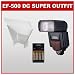 Sigma EF-500 DG Super Digital Electronic Flash (EO-ETTLII) For Canon EOS Rebel XT, XTI, 30D, 5D + Sigma Flash Bounce Reflector + (4) - 2700mAh AA NiMH Rechargeable Batteries w/5 Hour 110-220v Charger