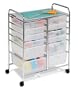 Honey-Can-Do 12 Drawer Studio Organizer Cart, Chrome