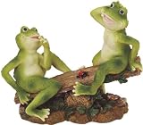 3 Frogs on Seesaw Garden Decoration Collectible Figurine Statue Model