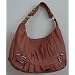 Pleated Style Large Handbag Purse in Coral. Cute