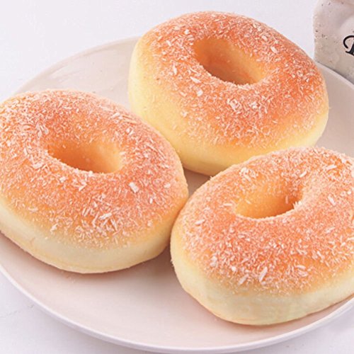 Pack of 2 Fireboomoon 3.9'' Jumbo Squishy Bagels Bread