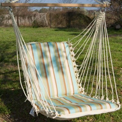 Single Cushioned Swing - Skygazer - Spring Bay Stripe