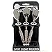Office Products : Darts Coat Hook Set of 3 - Silver