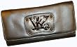 Women's Kathy Van Zeeland Wallet Monogram Clutch Light Grey