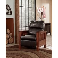 Santa Fe Chocolate High Leg Recliner By Ashley Furniture
