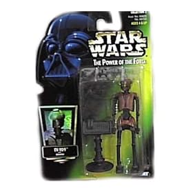  Star Wars 1997 The Power of The Force 5 Inch Action Figure - EV-9D9 with Datapad