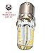 LJY 2Pcs Pack Ba15d 4W Dimmable 80-LED Warm White Light Bulbs, 3000-3200K, 300-320LM, 110V AC